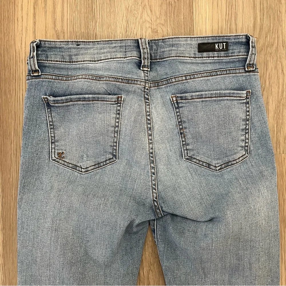 KUT From The Kloth Connie Ankle Skinny Jeans Light Wash Size 10